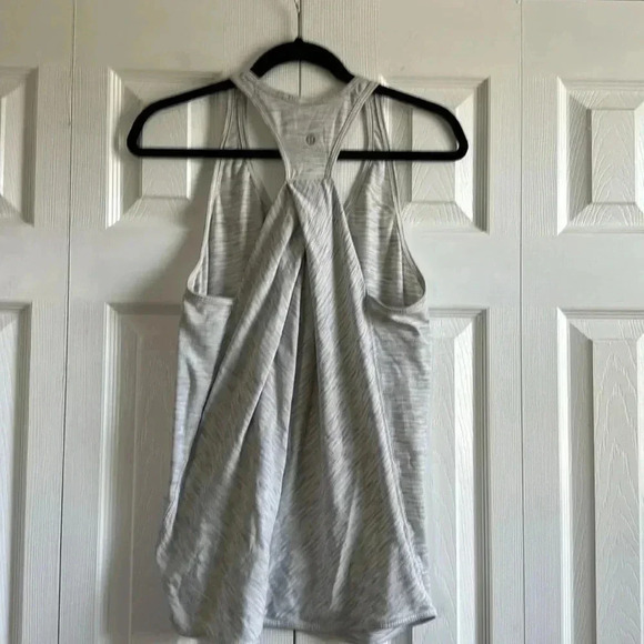 Lululemon Essential Tank Tiger Space Dye Hail White - Picture 6 of 7